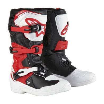 Kindercrossstiefel Alpinestars Tech 3S Weiß Schwarz Rot 2025