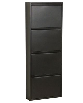 Schuhschrank Pisa New 4 Klappen Metall Schuhkipper Schuhregal Ablage Schrank