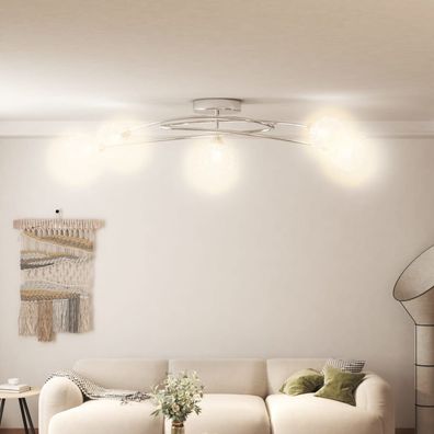 vidaXL Deckenleuchte mit Drahtgeflecht-Schirmen für 5 G9 LED-Leuchten