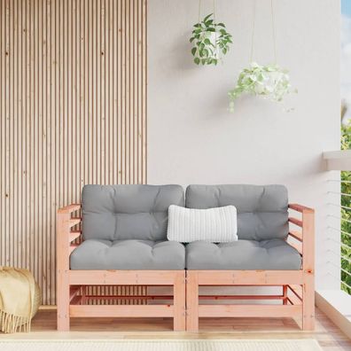 vidaXL Ecksofas mit Kissen 2 Stk. Massivholz Douglasie