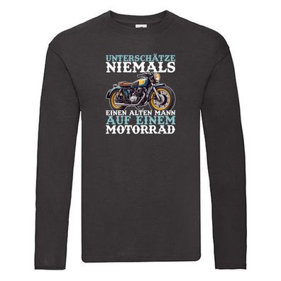 Biker Spruch | Männer | Motorradfahrer | Motorrad v3 Long Sleeve Schwarz