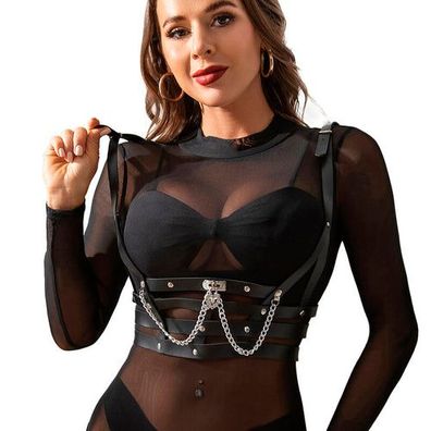 Subblime - Korsett Harness MIT KETTE DETAIL EINE GRÖSSE