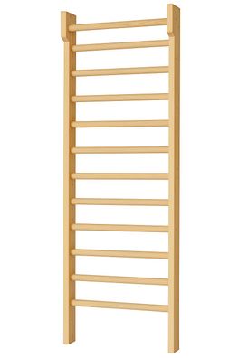 Holz Kletterwand 225x70cm Kinderzimmer Sport Sprossenwand Turnwand Wandleiter