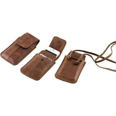 Alassio Neckholer Smartphonehlle STYLE Handytasche braun 601363