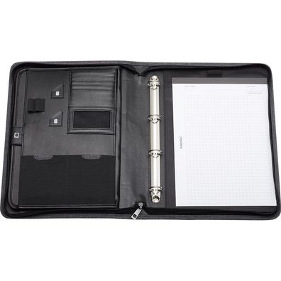 Alassio Orgamappe A4 LAZIO Aktenmappe mit Tabletfach Polyester grau 30116