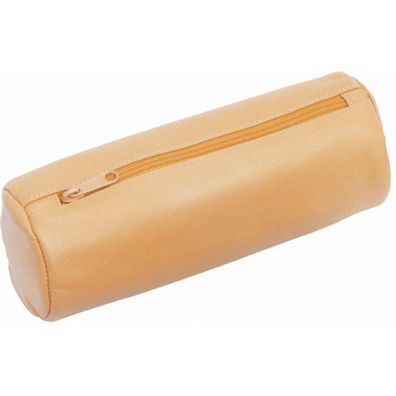 Alassio Schlamperolle XXL Federmappe Schreibgeräteetui Etui Leder natur 43017