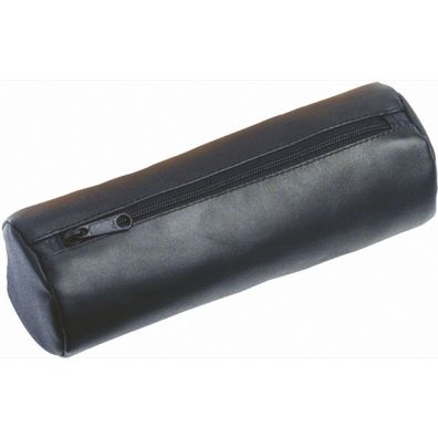 Alassio Schlamperolle XXL Federmappe Schreibgeräteetui Etui Leder schwarz 43018
