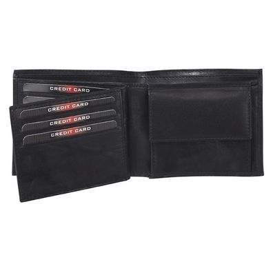 Pride and Soul Geldbörse VIVA Vintage Portmonee Geldbeutel Leder schwarz 47182