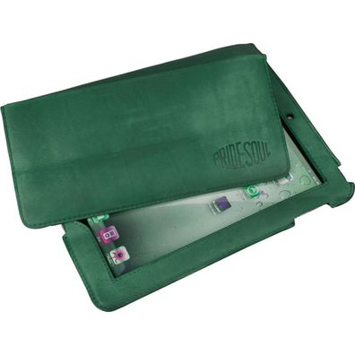 Pride and Soul Tablet-PC Hélle SLADE fér iPad Tasche Case Leder grén 47239