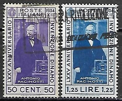 Italien gestempelt Michel-Nummer 488-489