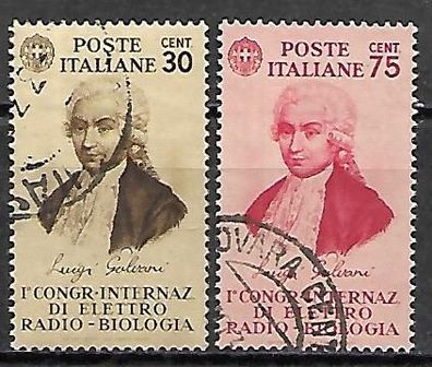 Italien gestempelt Michel-Nummer 492-493