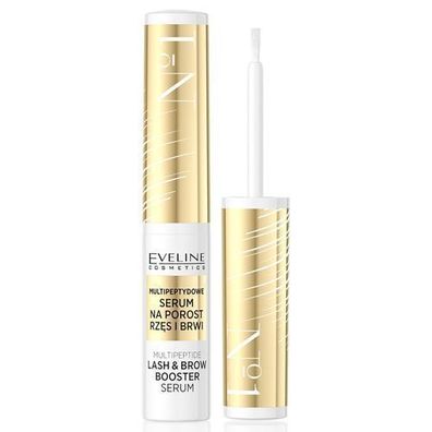 Eveline Cosmetics Multi-Peptid Wimpern- und Augenbrauenwachstumsserum, 4ml
