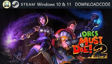 NEU PC Computer Spiel Orcs Must Die 2 für Windows 10 11 STEAM Game Key Download