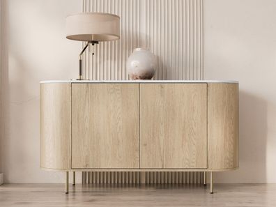 Kommode Lygrint 140 2D Sideboard mit zwei Drehtüren M24