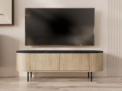 TV-Lowboard Lygrint 140 2D Sideboard mit zwei Drehtüren M24
