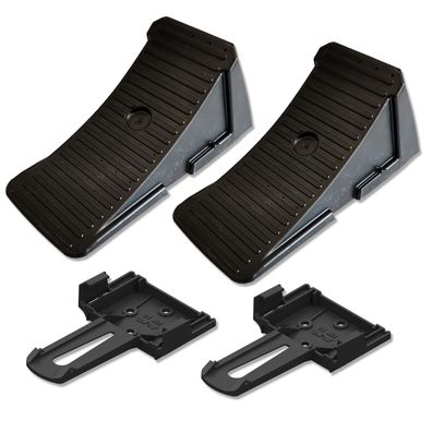 AL-KO Unterlegkeil UK10 K-2 Set 2 Stück + Halterung 800kg TÜV schwarz