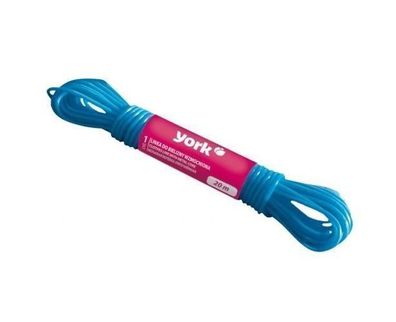 York Waescheleine 20m - Premium Qualitaet, Flexible Laenge
