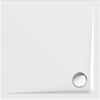 Schröder Viereck Duschwanne Arenal E 80x80x2,5 cm weiß