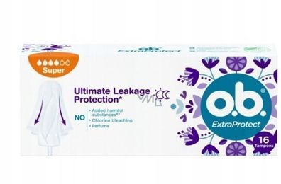 O.B. ExtraProtect Super Tampons, 16 Stueck