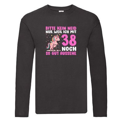 38. Geburtstag | 38 Jahre | Mit 38 noch so gut aussehen Long Sleeve Schwarz