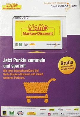 2x DeutschlandCard Punkte Sammel Karte + Partnercard NETTO Marken-Discount