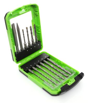 Bohrer / Meißel SET SDS-Plus 12Tlg. 5-12mm + Meißel