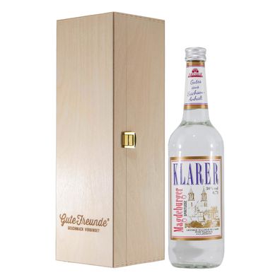 Abtshof Magdeburger Klarer 0,35L mit Geschenk-HK