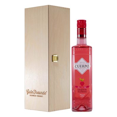 Cuerpo Raspberry (Himbeer) mit Geschenk-Holzkiste