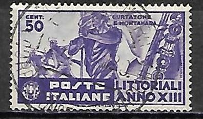 Italien gestempelt Michel-Nummer 522