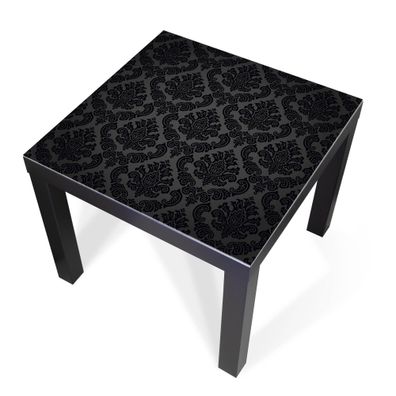 Design-Abdeckung für Tisch - selbstkl. Möbelfolie oder Glasplatte Black Deluxe