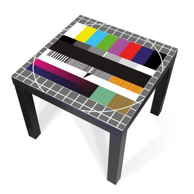 Design-Abdeckung für Tisch - selbstkl. Möbelfolie oder Glasplatte Testbild