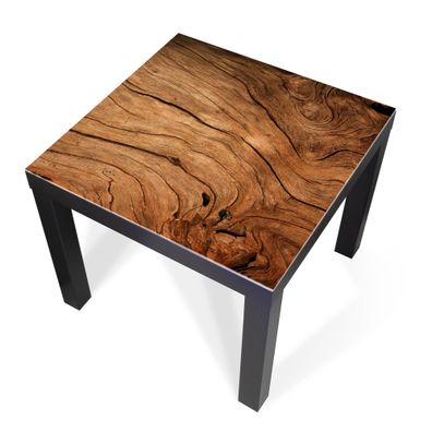 Design-Abdeckung für Tisch - selbstkl. Möbelfolie oder Glasplatte Holzmaserung