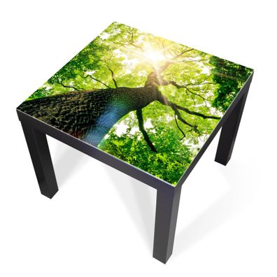 Design-Abdeckung für Tisch - selbstkl. Möbelfolie oder Glasplatte Baumkrone