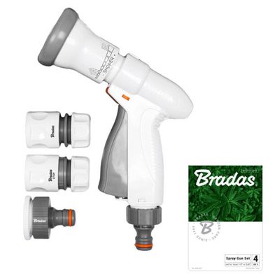 Gartenbrause-Set SUPER SPRAY 4-teilig-Bradas-Multifunktionspistole Spritzbrause