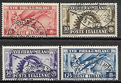 Italien gestempelt Michel-Nummer 543-546
