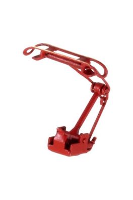 Sommerfeldt 769 N Einholmstromabnehmer, rot lackiert Paar - OVP NEU