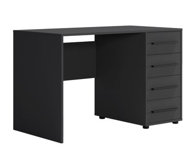 BETTSO Moderner Schreibtisch MAXIVO mit Schubladen schwarz für das Schlafzimmer