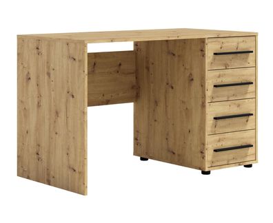 BETTSO Moderner Schreibtisch MAXIVO mit Schubladen Eiche artisan für das Schlafzimmer