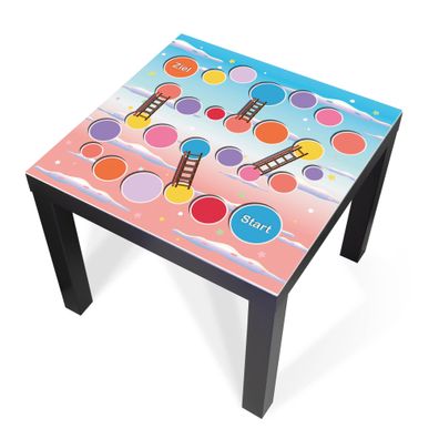 Design-Abdeckung für Tisch - selbstkl. Möbelfolie oder Glasplatte Spiele 1