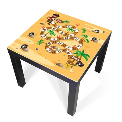 Design-Abdeckung für Tisch - selbstkl. Möbelfolie oder Glasplatte Spiele 4