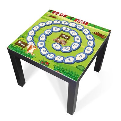 Design-Abdeckung für Tisch - selbstkl. Möbelfolie oder Glasplatte Spiele 7