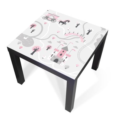 Design-Abdeckung für Tisch - selbstkl. Möbelfolie oder Glasplatte Märchen 1