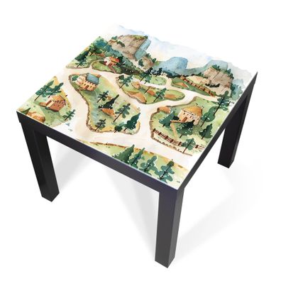 Design-Abdeckung für Tisch - selbstkl. Möbelfolie oder Glasplatte Märchen 3
