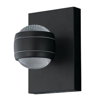 EGLO LED Wandleuchte "SESIMBA" Stahl verzinkt schwarz 19,5x13x14cm 94848