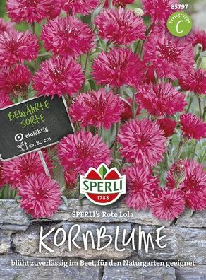 Kornblume Sperling´s Rote Lola, schnellwachsend & pflegeleicht