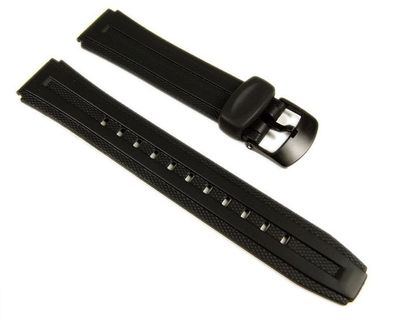 Casio Collection Uhrenarmband 18mm | Resin schwarz W-211 W-211-1AVES