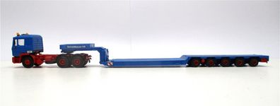 Kibri 1/87 MAN Schwerlast-Tiefladerzug blau o. OVP (3613K)