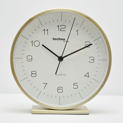 technoline Quarzwecker Modell A | Gold | Rosé | Silber | Metallgehäuse