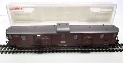 Spur H0 Fleischmann 5800 Gepäckwagen KPEV Erfurt 3022 OVP (3789K)