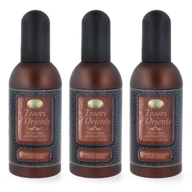 tesori d´Oriente LEGNO DI Guajaco Eau de Toilette für Herren 3x 100 ml vapo
